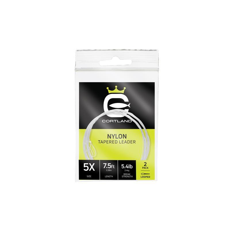 NYLON TAPERED LEADERS - 2 PACK