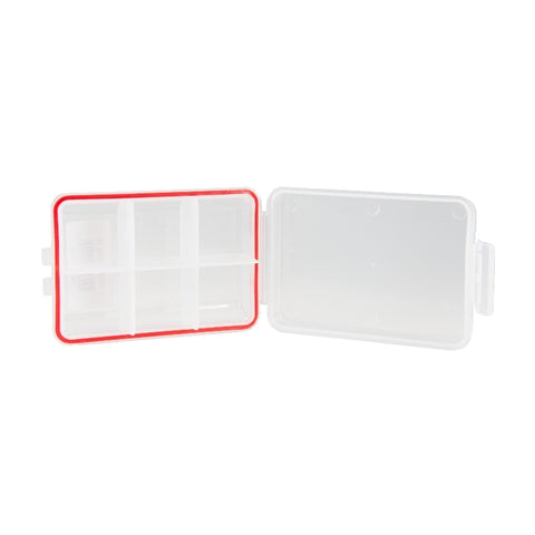 Flambeau Outdoors 7155 Double-Sided Streamside Fly Box with Ripple Foam,  Mini-Twin Pocket Precision Fly Storage, Clear/White